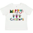 thumbnail image 3 of Inktastic Merry Christmas Holiday Gift Boys or Girls Toddler T-Shirt, 3 of 5
