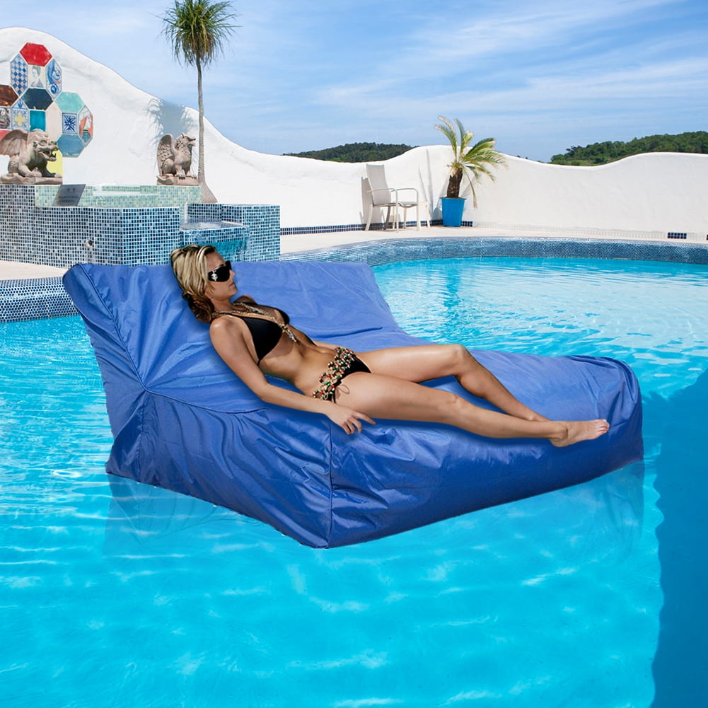 Swimming Pool Floating Bean Bag Cover Lounger Waterproof Playroom Bed Swimming 