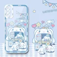 thumbnail image 4 of Sanrio Kulomi Cinnamorol funda de teléfono para iPhone 15 14 Pro Max 13 12 Mini 11 Pro XR XS X 8 7 6 6S Plus SE 2020 funda de silicona suave, 4 of 5