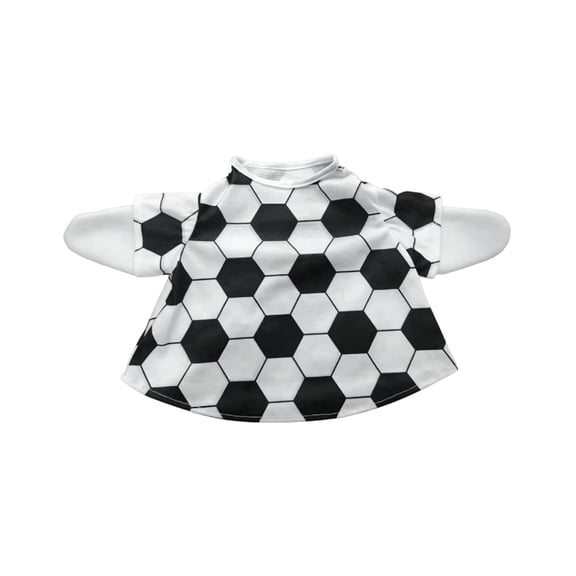 Black 23 Inch Porch Goose Clothing Football Sports Theme Outfit For Lawn Decoration With Rotating Sleeve Balls Garden Statue Attire
