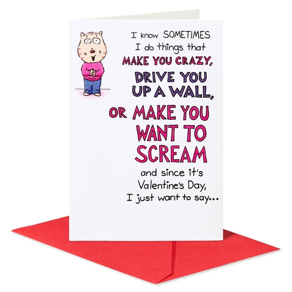 American Greetings Funny Valentine's Day Card for Anyone (Make You Crazy)