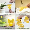 thumbnail image 4 of 50 Pack Yellow Sticky Traps for Indoor Outdoor House Plant Flying Insect Catcher Like Fungus Gnats, Whiteflies, Aphids, Thrips, Other Flying Plant Insects(Banyan tree), 4 of 5