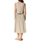 thumbnail image 3 of INSPIRAR CHIC Conjunto de Falda de 2 Piezas para Mujeres, Top Sin Mangas, Falda Midi A-Line de Cintura Alta, Ropa Casual de Verano, Caqui XS, 3 of 6