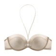 thumbnail image 5 of Multi‑Color Lace Spliced Shaping Bra Women Strapless Front‑Fasten Push‑Up Side‑Gather Brassiere, 5 of 6