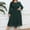 A0810-Green, variant on QUINDOS Summer Dresses for Women 2025 Crew Neck Long Sleeve Party A-Line Plus Size Dresses Mesh Solid Color Flowy Midi Long Dresses for Women