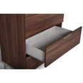 thumbnail image 3 of Benjara 5 Drawer Chest with Metal Handles and Wood Grain Details, Brown, 3 of 5