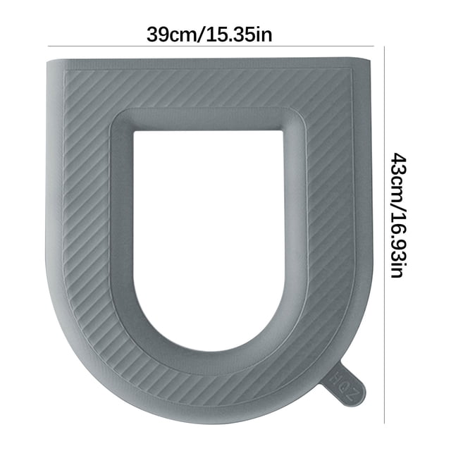 Leodye 1PCS U-Shaped Waterproof Toilet Seat Pad - Basic Bathroom Cover