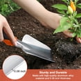 thumbnail image 5 of Garden Shovel Garden Hand Trowel, Heavy Duty Hand Shovel with Ergonomic Handle, Small Gardening Tools for Digging, Rust Resistant Gardening Spade Trowel Tools, Orange(includes a pair of gloves), 5 of 7