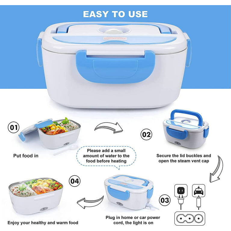 Household Car Dual Use Electric Lunch Box Food Warmer Upgraded Car