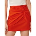thumbnail image 1 of Lovito Casual Plain Twisted Skirts, 1 of 5