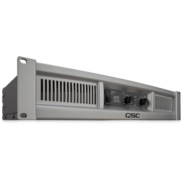 Amplificador GX3 QSC Estéreo 300 W por Canal, 2 Canales QSC Chasis 10.1" Ajustable a Racks