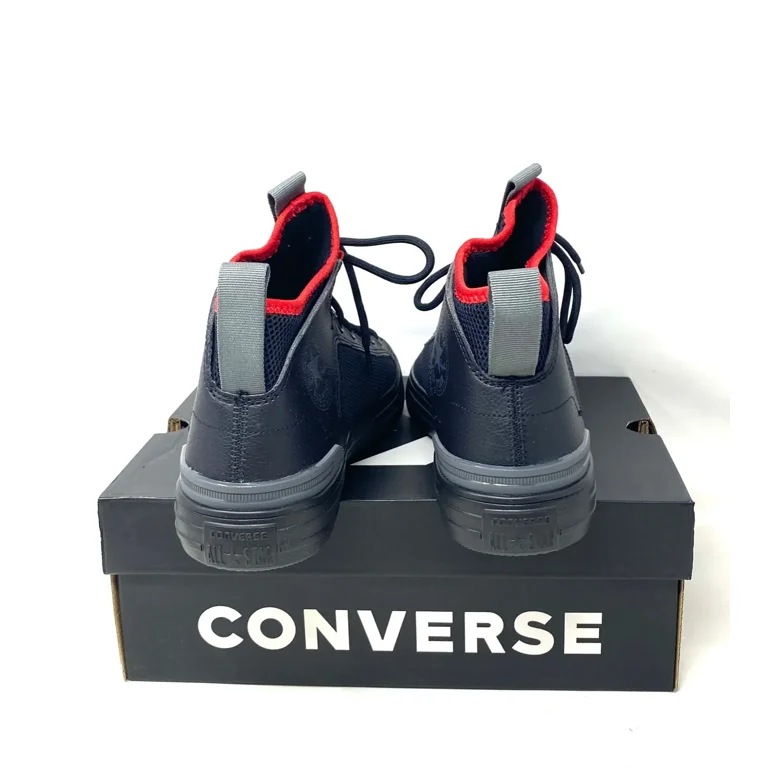 Converse Ultra Future Sport Mid Top Leather Mesh Black Red Converse Ultra Future Sport Mid Top Leather Mesh Black Red