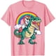 thumbnail image 3 of Camiseta con diseño de unicornio Corgi montando dinosaurio T Rex, bonita camiseta para niños, niñas, regalo de arcoíris, camiseta gráfica de galaxia espacial Corgicorn, camisetas estéticas, 3 of 5