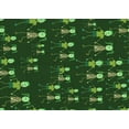 thumbnail image 1 of Ahgly Company Machine Washable Indoor Rectangle Transitional Dark Lime Green Area Rugs, 2' x 3', 1 of 7