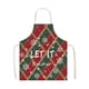 thumbnail image 2 of Ganfancp Delantal de Navidad a Cuadros Rojos Mono de Cocina Antiderrame y Duradero Rebajas Hoy Liquidación Delantal X 1, 2 of 6