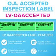 QA Accepted Quality Assurance Inventory Labels 2 x 1