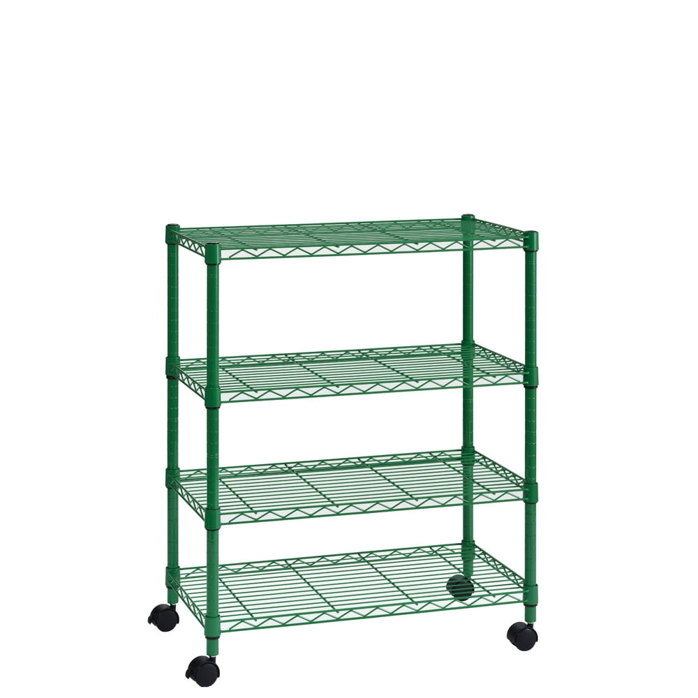 Muscle Rack 5Shelf Wire Shelving, Green, 16" D x 30" W x 36" H