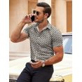 thumbnail image 5 of COOFANDY Men's Dress Shirts Slim Fit Wrinkle-Free Short Sleeve Casual Button Down Shirt, 5 of 6