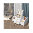 thumbnail image 4 of Portátil Caja De Multifuncional Almacenamiento Cosméticos blanco, 4 of 5