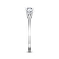 thumbnail image 4 of SuperJeweler 1 Carat Moissanite Three Stone Ring In 14 Karat White Gold for Women, 4 of 7
