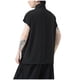thumbnail image 3 of pstuiky Camiseta sin mangas para hombre, Camiseta sin mangas de cuello redondo y seda helada de color liso informal para hombre Chaleco de hombre xxxl, 3 of 3