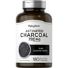 Charcoal Pills 780mg | 180 Capsules | Activated Charcoal from Coconut Shells | Non-GMO, Gluten Free Supplement | By Piping Rock