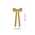 thumbnail image 3 of Christmas Glitter Double Ear Bow Ornaments Hanging Decorations for Tree Wreath and Garland, 3 of 6