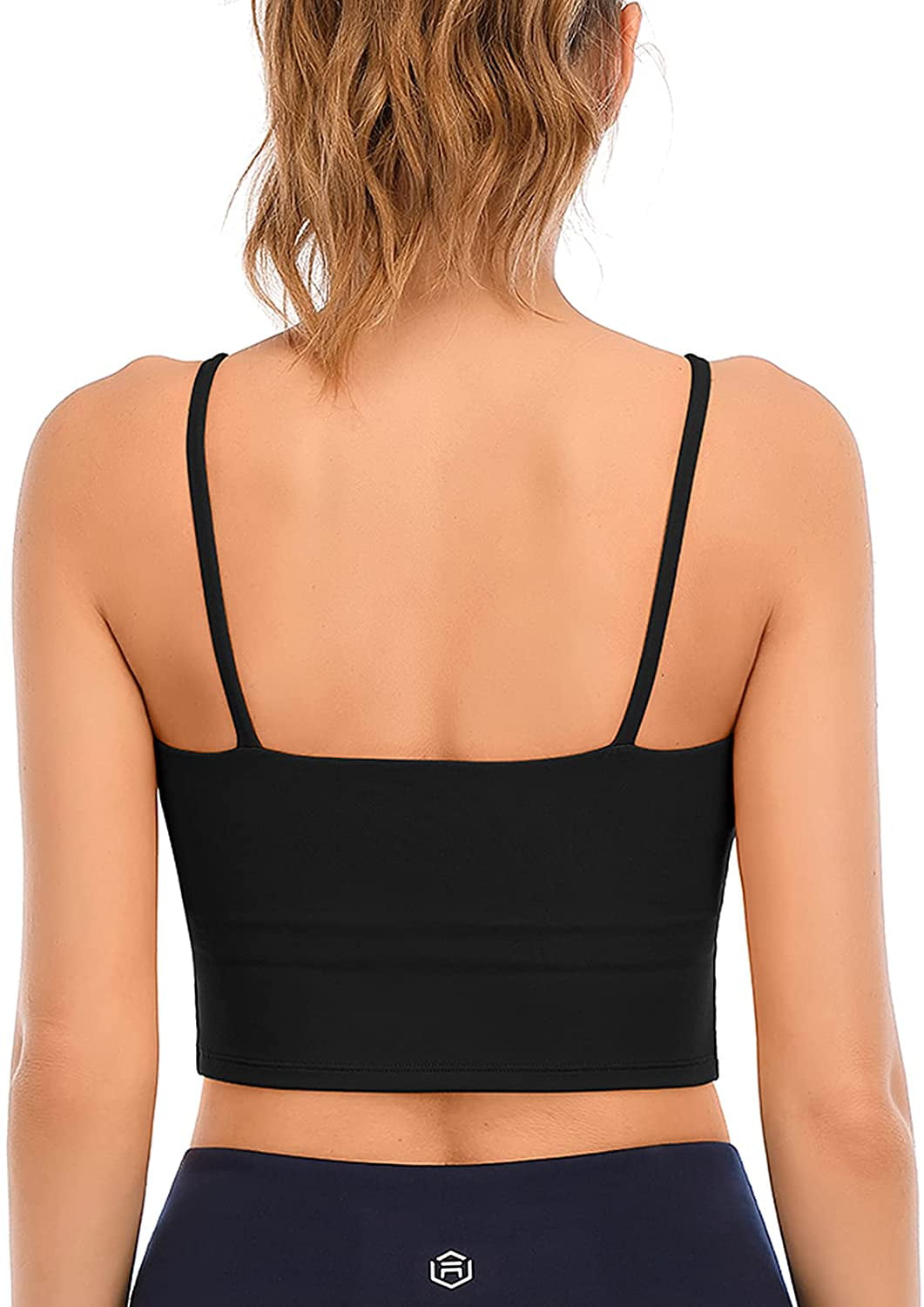 Buttery Soft Push Up Sports Bras Padded Backless Yoga Bra for Women Built  In Bra Spaghetti Strap Workout Gym Cropped Tank Top - AliExpress