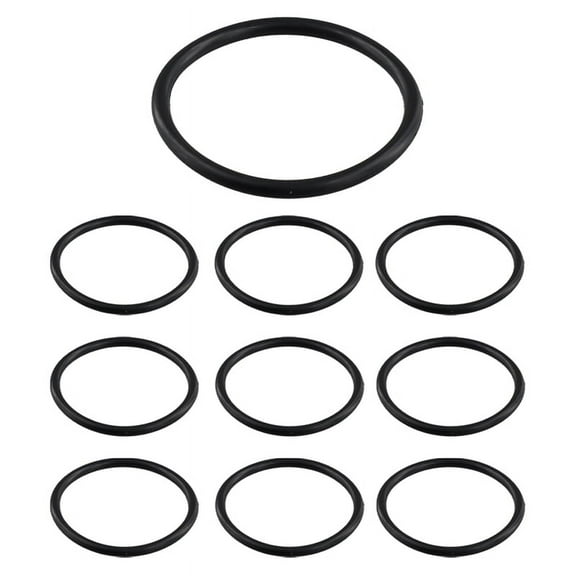 O-ring, sealing ring, 10 pieces, 45 mm x 3 mm, nitrile rubber, black