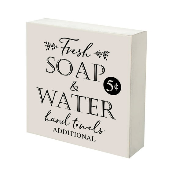 LifeSong Milestones 6x6 Shadow Box Fresh Soap & Water (White)