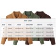 thumbnail image 3 of Womens Fashion Jackets Faux Suede Moto Vintage Zipper Coat Lapel Collar Bomber Jacket Outwear with Multi Pockets (S, Coffee), 3 of 3