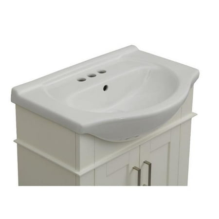 Legion Furniture Wlf6042 W 24 In White Sink Vanity No Faucet Legion Furniture Wlf6042 W 24 In