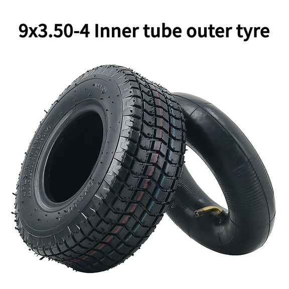 9 Inch 9x3.50-4 Tire Inner Tube Outer Tyre For Electric Scooter Mini Motorcycle Trolley