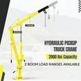 thumbnail image 4 of Pinypikaka 2000LBS Hydraulic Pickup Truck Crane, Folding Truck-Mounted Bed Crane, 360° Swivel Truck Jib Engine Hoist Crane, Truck Bed Lift in Construction, Factory, 4 of 7