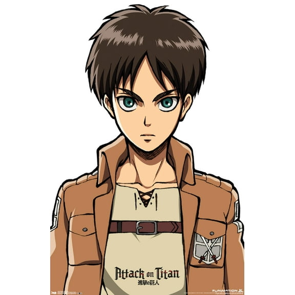Attack on Titan - Eren Wall Poster, 22.375" x 34", Framed