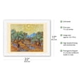 thumbnail image 2 of The Olive Trees - From an Original Color Painting by Vincent van Gogh c.1889 - Japanese Unryu Rice Paper Art Print (Unframed) 17 x 22 in, 2 of 4
