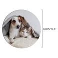 thumbnail image 3 of GZHJMY Round Placemats Set, Hugging Dog and Cat Washable Waterproof Coffee Mats Place Mats Indoor, Heat Resistant Table Mats Coasters for Kitchen Dinning Room, 3 of 7