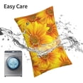 thumbnail image 6 of Yiaed 3D Sunflowers Print Brushed Microfiber Envelope Pillowcases, Standard,Envelope Closure Pillow Cases(No pillow core)-20"x30", 6 of 6