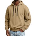 thumbnail image 3 of Mens Hoodies Quarter Zip Pullover al Hoodie for Men Sweatshirt,M, 3 of 9