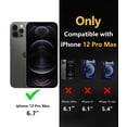 thumbnail image 2 of for iPhone 12 Pro Max Case Compatible with MagSafe, Translucent Matte Shockproof Phone Case Cover - Purple, 2 of 7