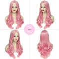 thumbnail image 3 of Cosplay Wig Long Gradient Braid Anime Wig with Bangs Ponytail Synthetic Wig Suitable for Women's Party, 3 of 7