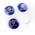 thumbnail image 2 of czcpp-4pcs 2.22inch Car Logo ABS Material Wheel Center Cap Sticker Wheel Emblem Badge Logo Stickers (fit SAAB Blue), 2 of 4
