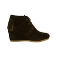 thumbnail image 2 of Toms Women's Desert Wedge Suede Chocolate Brown Ankle-High Pump - 6M, 2 of 3