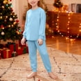 thumbnail image 6 of Atogsazn Children's Boys Clothes Set Kids Long Sleeve Pullover Sweatshirt Sweatpant Outfit 2 Piece Sets Light Blue 7-8 Years Fashion, 6 of 8