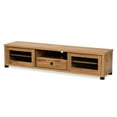 thumbnail image 2 of Baxton Studio Beasley Modern and Contemporary Oak Brown Finished Wood 1-Drawer TV Stand, 2 of 10