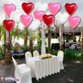 thumbnail image 3 of PMU Heart Shaped Balloons 15 Inch PartyTex Premium Red, Pink and White Latex Valentines Day, Weddings, Birthdays, Anniversaries, Engagements Pkg/25, 3 of 9