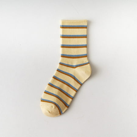 

NEGJ Womem Blue Plaid Socks Shallow Mouth Japanese Cute Milk Pattern Socks