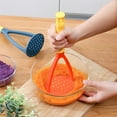 thumbnail image 4 of Kitchen Masher with Ergonomic Handle - Manual Silicone Ricer for Pumpkins, Beans, Avocado, Potatoes, Hand Wash - 11 Inch, 4 of 5