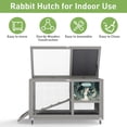 thumbnail image 6 of Fashion Wooden 36Inches Rabbit Hutch Outdoor with wheels Bunny Cage Indoor&Pull Out Tray, Openable Roof, 6 of 16
