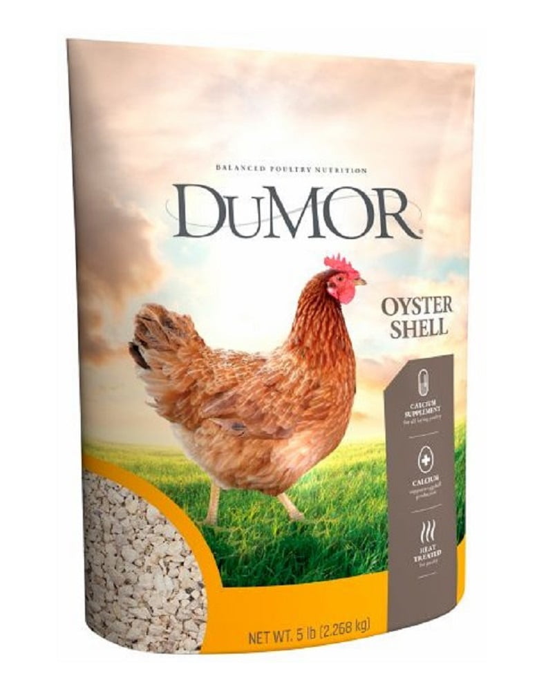DuMOR 1000242 Oyster Shell Chicken Calcium Supplement Feed in 5 Pounds